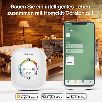 Smart Steckdosen Home-kit For Apple users only GHomeSmart® SP1-H - GHome Smart Official