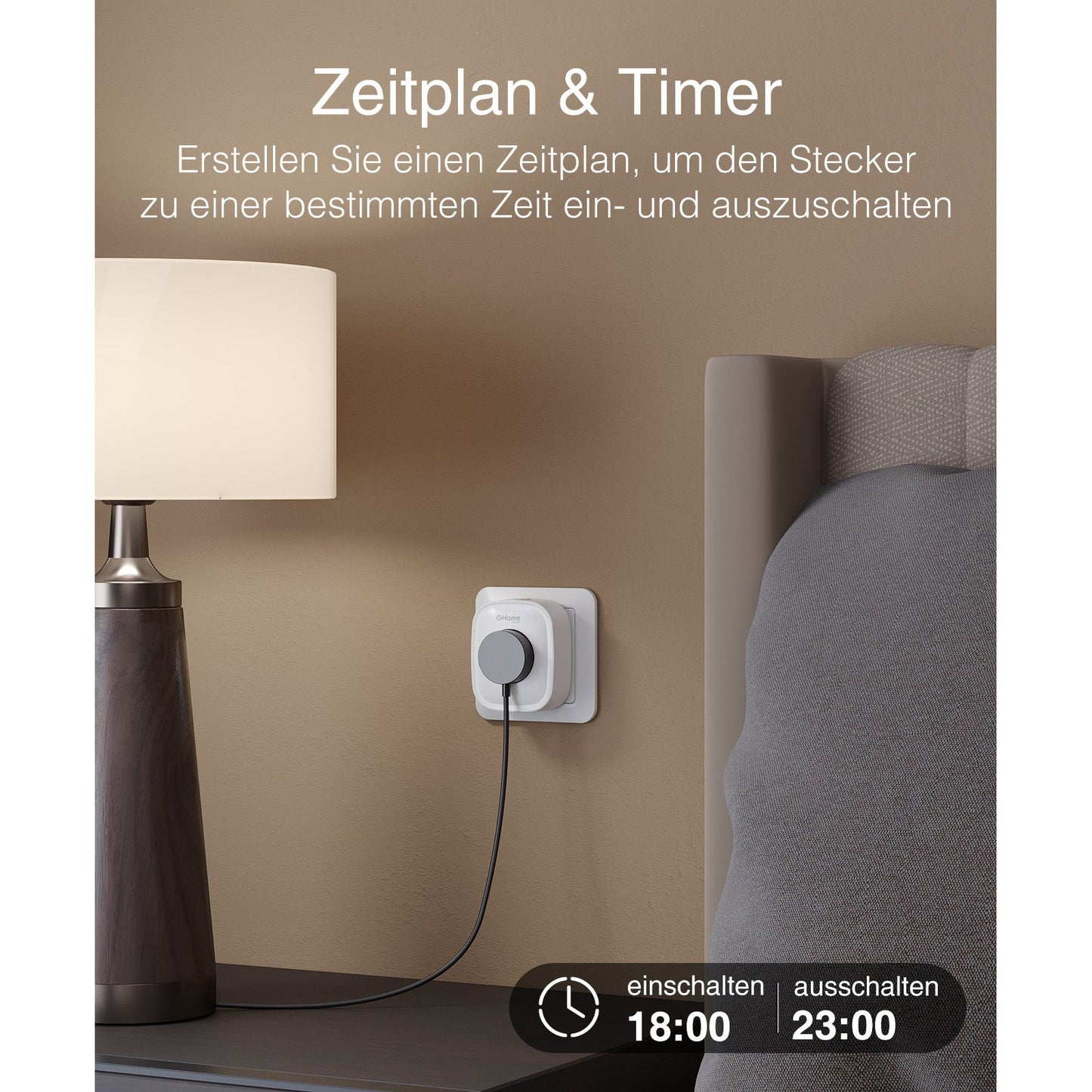 Smart Wi-Fi Plug, WLAN Steckdose 16A GHomeSmart® SP1 - GHome Smart Official