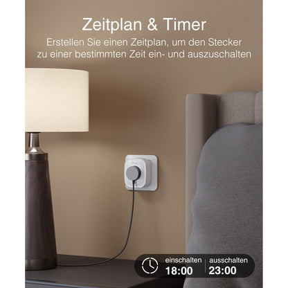 Smart Wi-Fi Plug, WLAN Steckdose 16A GHomeSmart® SP1 - GHome Smart Official