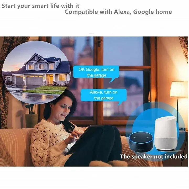 WiFi Schalter Smart Garage Türöffner Controller Arbeit Mit Alexa Echo Google Home SmartLife Steuerung Keine hub Erfordern GHomeSmart® SDC - GHome Smart Official