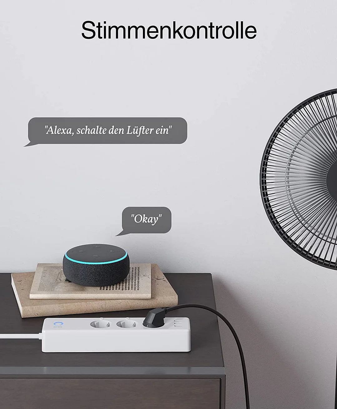 WLAN 3-fach Steckdosenleiste mit 3x USB,16A,1.5m GHomeSmart® P1-1 - GHome Smart Official